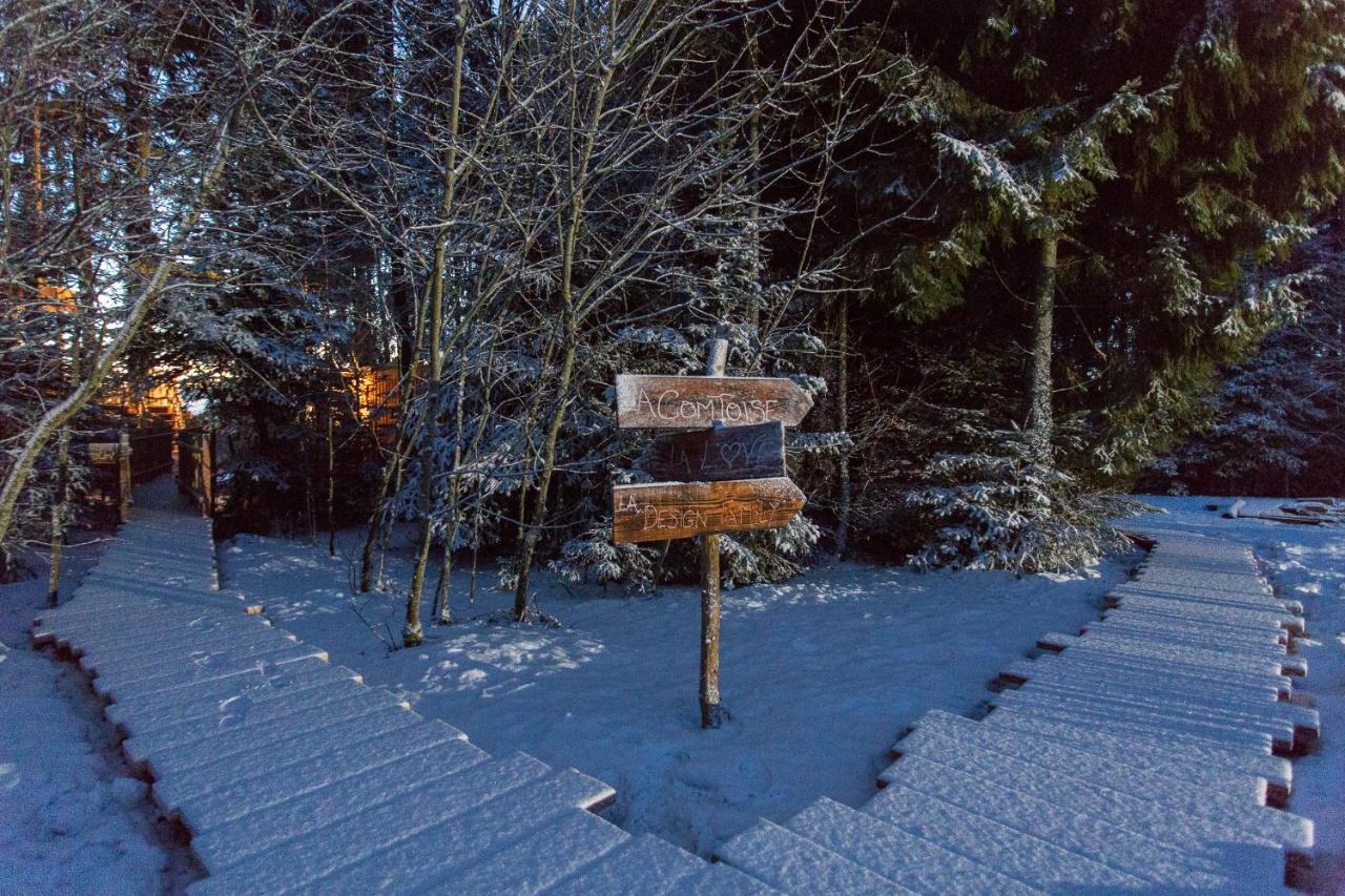 Domaine De L'Authentique Cabanes Dans Les Arbres Fournet-Blancheroche エクステリア 写真